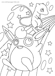 To print the coloring page: Pok Mon Color Page Free Printable Coloring Book Pages