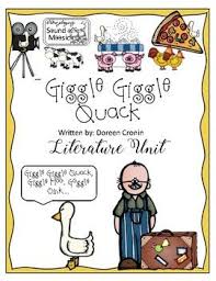 Giggle Giggle Quack Literature Unit By Preschoolers And Sunshine Teachers Pay Teachers Literature Unit Pocket Chart Cards Story Sequencing Worksheets
