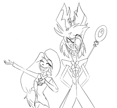 It is a very professional indie animation consisting of only 31 animators total. Hazbin Hotel Coloring Pages Download Or Print For Free