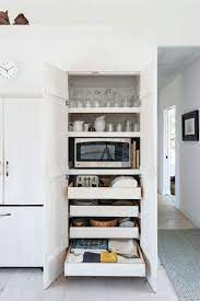 Farmhouse kitchen pantry with light gray shaker cabinets. Pin On Kuchen Kitchen