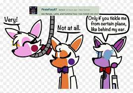 Those of you who want to tell at me saying funtime foxy is female, don't! Ask Funtime Foxy Tickled Free Transparent Png Clipart Images Download