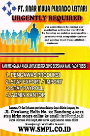 Parkir sewa vibro di soreang rantau prapat taliwang lasusua perparkiran rental sewa tandem roller di sragen raya tambolaka surabaya jasa keamanan petugas jasa keamanan : Loker Pt Sinar Mulya Plasindo Lestari Lowongan Kerja Terbaru Indonesia 2021