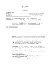 Sample Resume For Teacher Without Experience Templates At Allbusinesstemplates Com