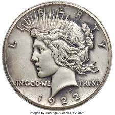 Usa coin book estimated value of 1922 peace silver dollar (high relief variety) (proof coin) is worth $137,774 or more. Heritage Auctions Seldom Seen Selections 1922 High Relief Peace Dollar With Unique Antique Finish