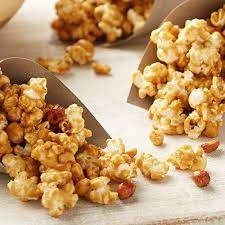 Caramel Corn With Peanuts Recipe Caramel Corn Healthy Snacks Easy Peanut Recipes