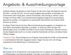 Eine rückmeldung mit der absage hält für beide seiten eine zukünftige geschäftsbeziehung offen. Ausschreibung Vorlage Fur Pdf Word Hubspot