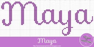 nome maya em ponto cruz nomes em ponto cruz ponto cruz cruz