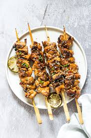 Also, it is very advisable to season and precook any chicken parts in a foil pouch for about 50 minutes at 250f before grilling. Coconut Lime Grilled Chicken Kabobs Skewers Recipes From A Pantry