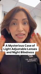 A 63 year old woman had cataract surgery with light-adjustable lenses  (LAL), then developed progressive night blindness with vision loss over the  next few months. , What do you think the diagnosis may ...
