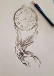 Black And White Yin Yang Dream Catcher Drawing Small Dream Catcher Drawing Pocket Watch White Background Black Pencil In 2020 Dream Catcher Drawing Dream Catcher Tattoo Dream Catcher