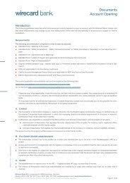 Wirecard ag is a payment processor headquartered in munich, germany.the company offers its customers electronic payment transaction services and risk management, as well as the issuing and processing of. Fees Services Wirecard Bank Ag