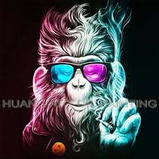 Monyet ini memiliki kaki yang berselaput dan berbeda dengan. Hand Painted High Quality Canvas Art Monkey Oil Painting For Wall Decoration Palette Cool Arab Gorilla Monkey Oil Painting Skull Monkey Oil Painting Paintings For Walloil Painting Aliexpress
