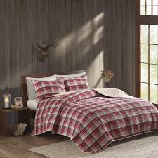 .quilted bedding set queen size 100% cotton quilted comforter bedspread quilt set 3 piece. Osd 3pc Black Tan Red Plaid Quilt Full Queen Set Tartan Checked Pattern Bedding Cabin Lodge Themed Madras Checkered Squares Southwest Western