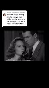 Replying to @happygupoy I never realized his jaw clench 🥵🥵 honestly the  whole phone scene is hot #jamesstewart #georgebailey #donnareed #marybailey  #itsawonderfullife
