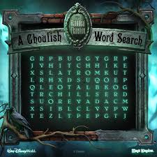 Check spelling or type a new query. Word Search The Haunted Mansion Disney Parks Blog