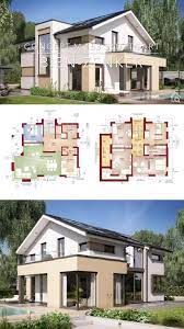 einfamilienhaus modern mit satteldach erker balkon bauen haus grundriss ideen mit galerie video haus grundriss haus design balkon bauen