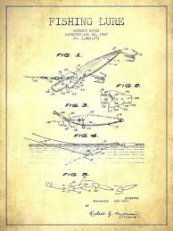 Us Patent Office Search Patentdrawing Patent Drawing Vintage Fishing Vintage Fishing Lures