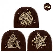 Embout De Buche Motifs Or Decor En Chocolat 77x65 Mm X42 Florensuc Cuisineaddict Com Achat Vente