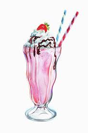 Strawberry Milkshake With Whipped Cream Art Print By Ikon Ikon Images In 2020 Cream Art Strawberry Milkshake Milkshake