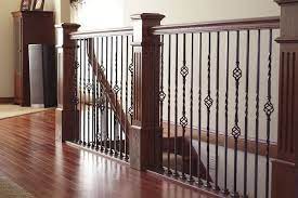 Stair System Gallery Minnesota Bayer Built Woodworks Wrought Iron Stair Railing Iron Stair Railing Wrought Iron Stairs