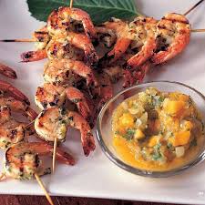 Combine the garlic, onion, parsley, basil, mustards, salt, pepper, olive oil, and lemon juice. Grilled Herb Shrimp Recipes