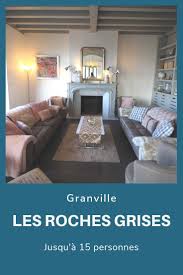 Les Roches Grises Granville Gite Salon Rose Feu De Cheminee