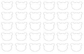 Teddy Bear Chocolate Macarons Recipe Macaron Template Royal Icing Templates Royal Icing Transfers