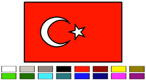2994 of 29 may 1936. The Flag Of Turkey How To Drawing Coloring Easily For Kids Step By Step Draw The Turkish Flag Youtube