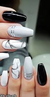 Black And White Nail Ideas 2020 72 Eye Catching Nail Design Ideas Perfect For Four Season In 2020 Black Nail Designs White Acrylic Nails Nail Art Designs