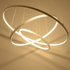 Moderne Pendelleuchten Leuchte Fur Esszimmer Kaffee Lampe 3 2 1 Kreis Ringe Acryl Lampenschirme Led Kronleuchter Beleuchtung Wohnzimmer Decke Lampen Wohnzimmer