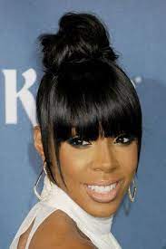 15 Celebrity Messy Buns That Are Actually Perfect Hairstyles With Bangs Messy Bun Hairstyles American Hairstyles