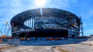 Allegiant stadium, the las vegas raiders' new home, is a stone's throw from the strip.credit.ethan miller/getty images. Latest Raiders Stadium Project Budget Is 1 97 Billion Including 1 4 Billion For Construction The M In Henderson Named Raiders Official Team Headquarters Hotel Lvsportsbiz