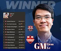 First winner of Tuesday chess tournaments gets a chess book