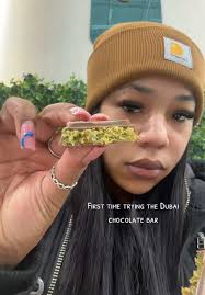 First time trying the #dubaichocolate is was good but I don’t think I would  be in rush to buy it again for $18 #chocomaniacafe #detroit