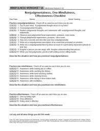 Mindfulness Worksheet 5a Dbt Skills Worksheets Dbt Skills Dbt