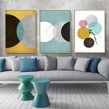 From broad brush strokes that leave everything to the imagination to carefully detailed floral and geometric prints, contemporary art is as diverse as the people of the world. Modern Nordic Abstract Geometric Art Canvas Paintings Wall Art Posters And Prints For Living Room Home Cuadros Wall Pictures Nordic Wall Decor