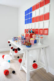 Decorating the table is a great way to make the day even more memorable. Patriotic Party Decorating Ideas Red White And Blue Party Pink Peppermint Design