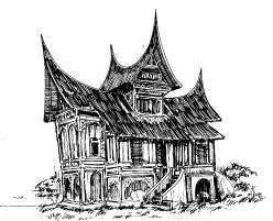 Gambar rumah idaman minimalis terbaru. Mewarnai Rumah Gadang Menggambar Dan Mewarnai