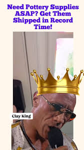 The King delivers. 👑📦, It’s true- how many have gotten your order faster  than Amazon? Vote below! , #pottersofinstagram #potterysupplies  #fastshipping #clay #glaze #potterytools