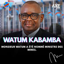 Louis Watum Kabamba prend la tête d'un ministère stratégique : les Mines.  Dans un pays où les ressources naturelles — cobalt, cuivre, or, diamant,  lithium — représentent la principale source de devises,