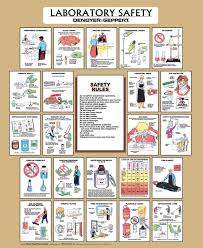 Denoyer Geppert Laminated Laboratory Safety Wall Chart 44 X 36 Inches