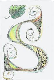 Letter S Calligraphy Tangle Letter S Calligraphy Creative Lettering Lettering Alphabet