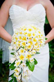 My Wedding Dress And Tropical Frangipani Flower Bouquet Flower Bouquet Wedding Sunflower Bridal Bouquet Bridal Sunflowers