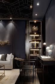 Dark Glamour Inspired By Halloween Masculine Living Rooms Contemporary Interior Design Interior Design