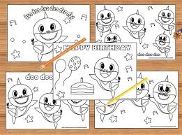 Download and print free doo doo doo coloring pages. Pin On Shark Birthday Party