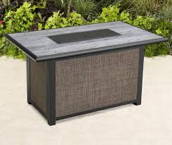 Wilson Fisher Shadow Creek Stone Top Fire Pit Table 48 X 30 Big Lots Fire Pit Table Outdoor Fire Pit Designs Fire Pit