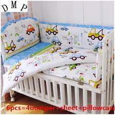 Kit De Berco 6pcs Car Baby Bed Set Kit De Berco 100 Cotton Baby Bedclothes Cartoon Crib Bedding Bumpers Sheet Pillow Cover Set Top Box Internet Tv Bed In Bag Beddingset Output Aliexpress