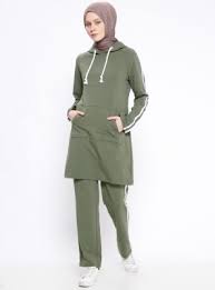 Esofman Takimi Haki Bwest Vest Outfits Clothes Sports Hijab