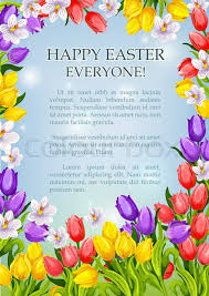 Today is a holy day. Happy Easter Poster Template Of Stock Vector Colourbox