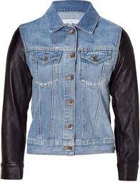 Find Out Where To Get The Jacket Denim Design Girls Denim Jacket Leather Sleeve Jacket